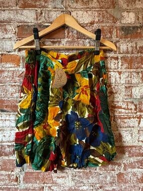 Vibrant Floral Rayon shorts
